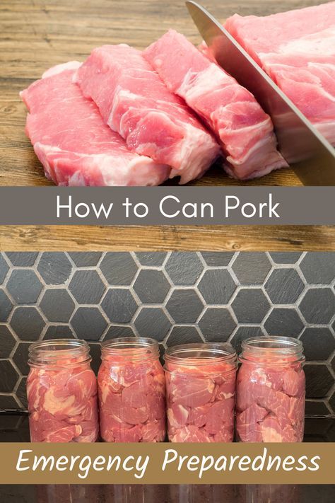 Are you concerned about how to store your food for emergency situations? Pressure canning your pork loin can provide you with both quick meals and a reliable form of food storage. Pressure canning will ensure that your pork loin is properly cooked and can last for an extended period of time. Canning Pressure Cooker Recipes, Pressure Canning Pork Loin, How To Can Pork Loin, Pressure Canning Meat Recipes, Pressure Canning Pork Recipes, Canning Pork Chops, Canning Ground Pork, How To Can Meat, Canning Pork Tenderloin