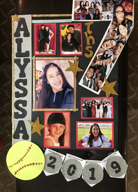 Softball Promposal, Soccer Senior Night Posters, Senior Night Poster, Poster Board Ideas, Soccer Senior Night, Softball Posters, Kids Softball, Volleyball Senior Night, Basketball Senior Night