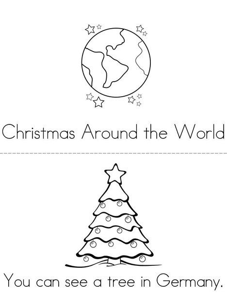 Christmas Around the World Mini Book from TwistyNoodle.com Kindergarten Christmas Activities, December Lessons, December Kindergarten, Around The World Theme, Christmas Units, Christmas Lesson, Christmas Teaching, Christmas Around The World, Celebration Around The World