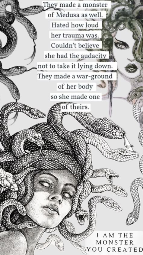 #medusa #medusaaesthet #medusaaesthetic #gods #empowerment #women Medusa Art, Greek Mythology Gods, Female Rage, Medusa Tattoo, Witchy Wallpaper, Greek Mythology Art, Mythology Art, Beautiful Dark Art, Cool Wallpapers Art