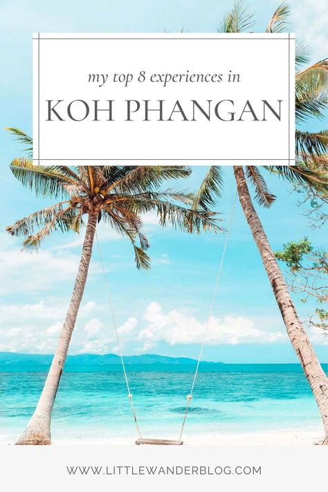 Ko Phangan, Things To Experience, Thailand Destinations, Thailand Tourist, Thai Travel, Thailand Itinerary, Thailand Adventure, Thailand Trip, Koh Chang