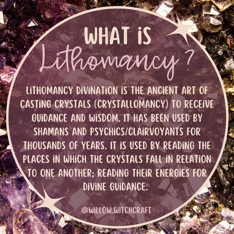 Lithomancy/Crystallomancy #todaysposts #topicoftheday #crystallomancy #lithomancy #readingcrystals #readingstones #readingcrystalsandstones #intuition #psychic #divination #divinationtools #divineguidance #castingcrystals #witchylife #clairvoyantlife #willowwitchcraft @willow.witchcraft Scrying Witchcraft, Zen Mind, Divination Methods, Eclectic Witch, Wiccan Spell Book, Healing Frequencies, Wiccan Spells, February 8, Believe In Magic