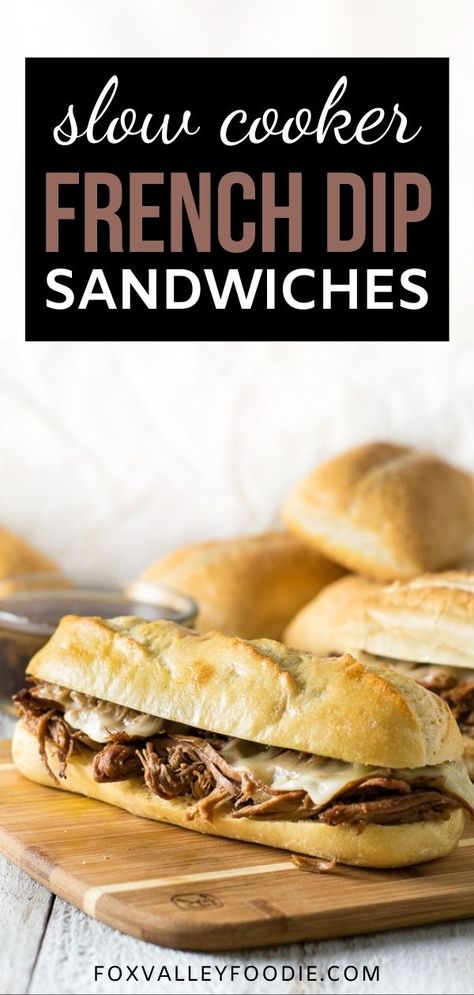 Easy Slow Cooker French Dip, Rump Roast Crock Pot Recipes, Crock Pot French Dip Sandwiches, Crockpot Rump Roast, Crock Pot French Dip, Crock Pot Sandwiches, Slow Cooker French Dip Sandwiches, Chuck Roast Crock Pot Recipes, French Dip Sandwich Crockpot