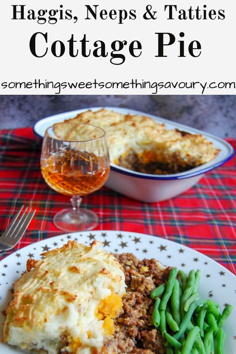 Haggis, neeps and tatties cottage pie - Something Sweet Something Savoury Haggis Recipes, Outlander Food, Burns Night Recipes, Haggis Recipe, Haggis Neeps And Tatties, Burns Night Celebration, Glass Of Whisky, Hearth Witch, Scottish Dishes