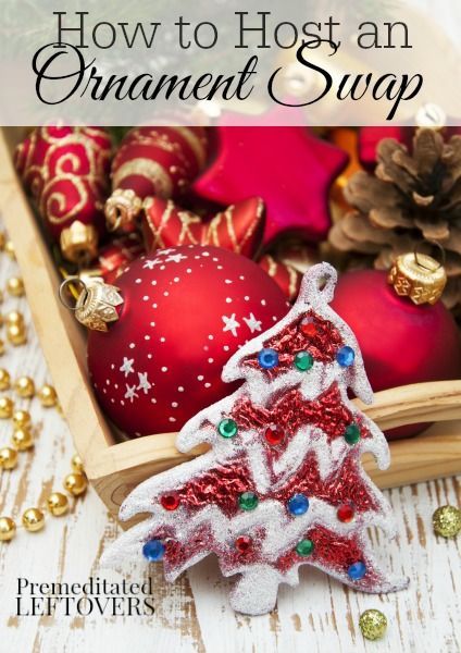 How to Host an Ornament Swap Party - Hosting a Christmas ornament swap party is an easy, fun, and frugal way to exchange Christmas gifts with friends. Ornament Exchange Party Ideas, Vision Casting, Sisterhood Ideas, Ladies Christmas Party, Ornament Exchange Party, Party Pooper, Santa Party, Swap Party, Baby Shower Party Themes