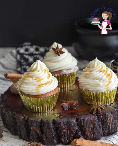 The rich flavor of maple syrup and the light caramel flavor from the brown sugar is what makes these brown sugar maple cupcakes extra special. And if that wasn't enough we topped it with my incredible maple buttercream and drizzled more maple syrup. A surprisingly simple and easy recipe to make. #maplecupcakes #maplebuttercream #brownsugarmaplecupcakes #cupcakerecipe #fallcupcakes Maple Cupcakes, Maple Buttercream Frosting, Maple Buttercream, Blueberry Cheesecake Recipe, Homemade Buttercream Frosting, Maple Frosting, Mini Cheesecake Recipes, Fall Cupcakes, Vanilla Cupcake Recipe