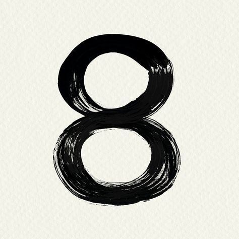 Number 8 grunge hand drawn font style  | free image by rawpixel.com / Mind 8 Drawing Number, 8 Font Number, 8 Tattoo Number Font, Number 8 Images, Tattoo 8 Number, 8 Number Tattoo, 8 Number Design Fonts, Angka Aesthetic 1-10, 8 Tattoo Number Ideas