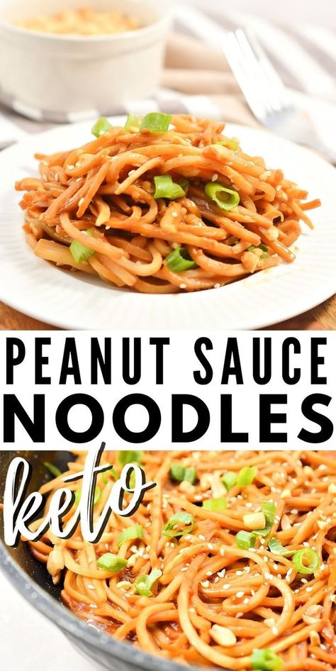 Peanut Shirataki Noodles, Keto Peanut Noodle Salad, Low Carb Asian Noodles, Keto Peanut Sauce Thai, Low Carb Pad Thai Recipes, Keto Asian Noodles Recipe, Konjac Noodles Recipes Keto, Low Carb Peanut Sauce, Keto Pad Thai Sauce