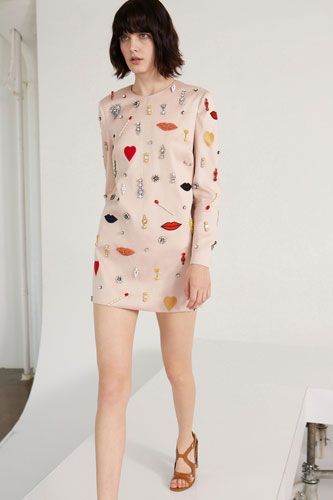 Stella McCartney Aubine Embellished Shift Dress Western Clothing Ideas, Party Wear Designs, Stage Inspiration, Stella Mccartney Dress, Show Look, Stella Mccartney Dresses, Resort Fashion, Rainbow Dress, Embroidery Fashion