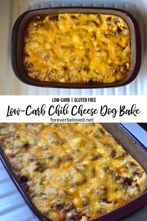 Low Carb Chili Cheese Dog Casserole, Keto Chili Cheese Dog Casserole, Keto Hotdogs Casserole, Low Carb Hot Dog Casserole, Keto Chilli Cheese Dog Casserole, Healthy Chili Cheese Dogs, Low Carb Chili Dog Bake, Low Carb Velveeta Recipes, Keto Hot Dog Casserole