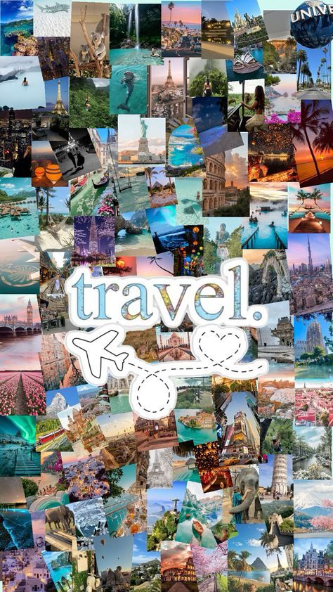 World Trip Aesthetic, Vision Board 2025 Travel, Travel Mood Board Aesthetic, Travel Mood Board Inspiration, Travel The World Vision Board, Vision Board Ideas 2025, Travel Aethstetic, Travel Around The World Aesthetic, Travel Collage Wallpaper