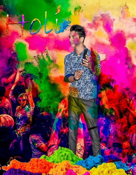 Happy holi Holi Photo, Picsart Background, Happy Holi, Photo Editing, Quick Saves