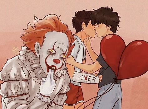 Scary Clown Movie, Starnger Things, Pennywise The Dancing Clown, It The Clown Movie, Moa Collection, I'm A Loser, Gay Comics, Voltron Fanart, Bad Friends