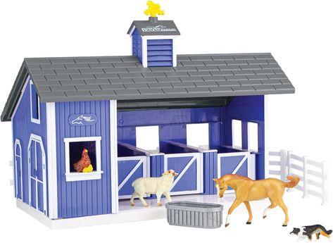 Breyer Bandai Red Stable Playset Hen With Chicks, Pygmy Goat, Water Trough, Space Toys, Breyer Horses, Horse Blankets, Horse Crazy, Roof Panels, Animal Hospital