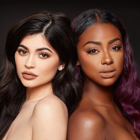 Brown Sugar Liquid Lipstick On Girls of Color -Kylie Jenner Lip Kit Review Kylie Jenner Latest, Kylie Jenner Lip Kit, Justine Skye, Kylie Lips, Kylie Lip Kit, Kylie J, Dark Lipstick, Kylie Jenner Style, Lipstick Brands