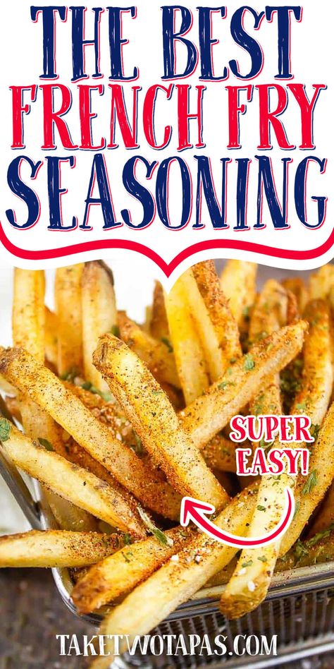 Homemade French Fry Recipe, How To Make Seasoned Fries, French Fry Seasoning Recipe Spices, Best French Fry Seasoning, Seasoned Fries Recipe, French Fry Seasoning Recipe, French Frie Seasoning, French Fries Homemade, Fry Seasoning