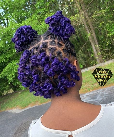 Purple Locs, Purple Dreads, Short Dreadlocks Styles, Dreads Styles For Women, Accepting New Clients, Dreads Girl, Short Locs Hairstyles, Natural Hairstyle, Dreadlock Style