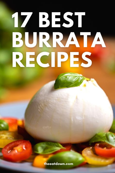 Buratta Recipe, Burrata Recipes, Prosciutto Arugula Pizza, Pizza Carbonara, Burrata Recipe, Arugula Pizza, Burrata Salad, Yummy Appetizers, Arugula