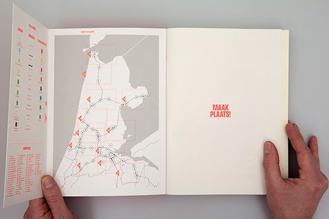 Maak Plaats! on Behance Cartography Design, Maps Design, City Guide Design, Map Layout, Editorial Design Layout, Pamphlet Design, North Holland, Graphic Book, Documents Design