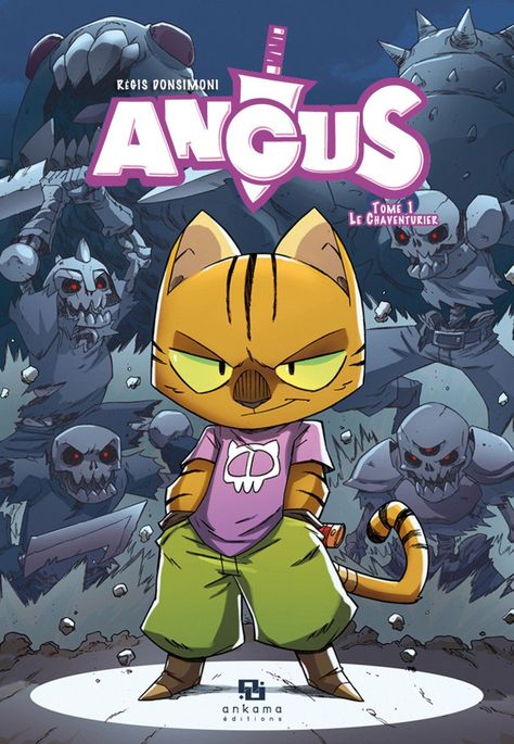 ArtStation - Angus comic book., Regis Donsimoni Idle Game, Doodle Characters, Comic Poster, Graphic Novel Art, Cat Character, Poster Layout, Character Design Animation, Cartoon Character Design, Character Design References