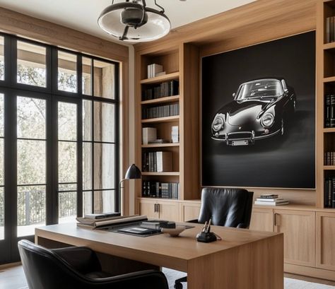 40 Best Home Office Ideas - Home Soils Men’s Home Office Ideas, Small Executive Office Design, Modern Home Office Design For Men, Home Office Design For Men, Cool Home Office Ideas For Men, Men’s Home Office, Best Home Office Ideas, Executive Office Design Interior, Office Ideas For Men