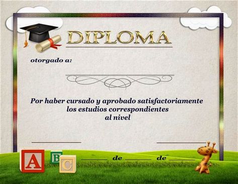 4 Hermosos diplomas para kinder y parvularia  reconocimientos para editar, plantilla certificado, plantillas para reconocimientos,                                           plantillas de reconocimientos, reconocimientos para imprimir, reconocimientos para niños,plantillas de reconocimientos gratis Visa Online, Photo Frames, Photo Frame, Novelty Sign