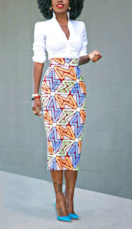 Extra long pencil skirt / african print Chitenge Pencil Skirts, Long Chitenge Skirts, Chitenge Skirts, Chitenge Patterns, Corporate Skirts, Kitenge Outfits, Long Pencil Skirt Outfits, Pencil Skirt Outfits Classy, African Pencil Skirt