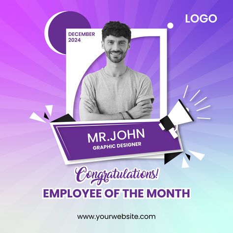 Download this Premium Vector File about Employee of the month vector template, and discover more than 74 Million Professional Graphic Resources on Freepik. #freepick #employeeofthemonth #employeepost Employee Profile Design, Employee Of The Month Template, Employee Social Media Post, Employee Of The Month Design, Employee Of The Month Poster, Congratulations Banner, Welcome Post, Employee Of The Month, Packaging Template Design