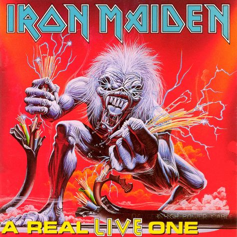 Iron Maiden "A Real Live One" EMI 0777 7 81456 1 5 UK 12" Vinyl #VinylRecord #DerekRiggs #HeavyMetal #IronMaiden #Eddie #Vinyl Iron Maiden Cd, Iron Maiden Album Covers, Iron Maiden Albums, Arte Heavy Metal, Eddie The Head, Where Eagles Dare, Iron Maiden Eddie, Fear Of The Dark, The Trooper