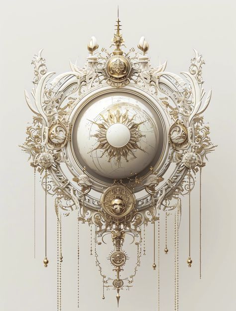 Ornate Aesthetic, Ancient Clock, Clock