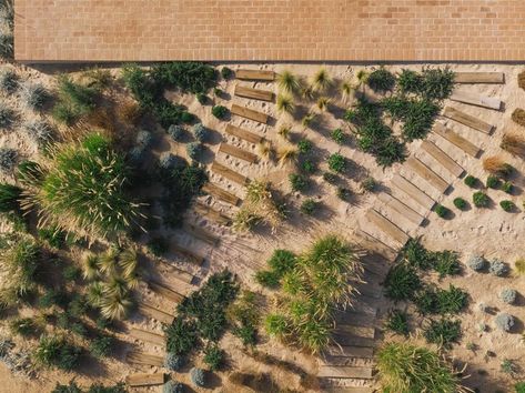 Designed by Fragmentos, Melides is a singlefamily house located in Grândola. Image by Lourenço Teixeira de Abreu architectural photography. Sand Backyard, Winery Landscape, Urban Beaches, Beach Amenities, Beach House Landscaping, Xeriscape Landscaping, Landscape Desert, Coastal Exterior, Dry Garden