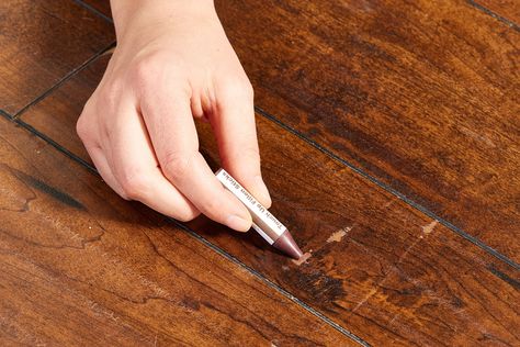 5 Ways to Get Scratches Out of Wood Floors Repair Scratched Wood, Scratched Wood Floors, Old Wood Floors, Scratched Wood, Prefinished Hardwood, Cleaning Wood Floors, Dark Wood Floors, Pine Floors, Cleaning Wood