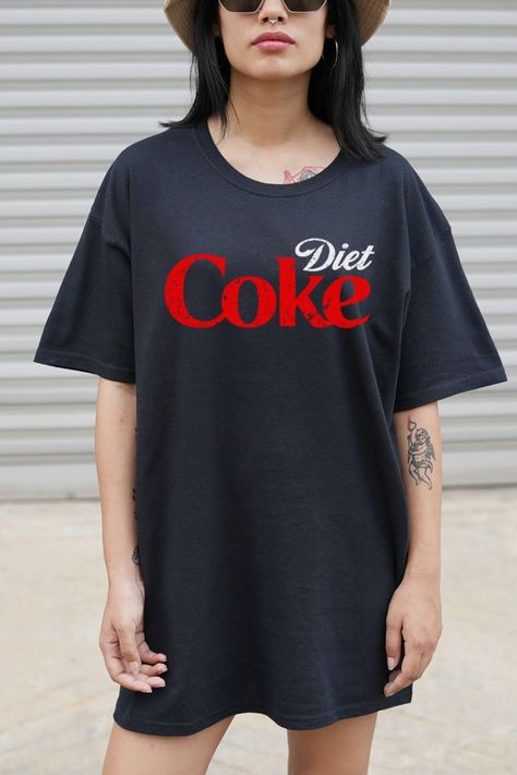 Diet Coke Tee Shirt Coke Gifts, Diet Coke Can, Coke Can, Diet Coke, But First, Piece Of Clothing, Cotton Fiber, Cotton Tee, Light Fabric