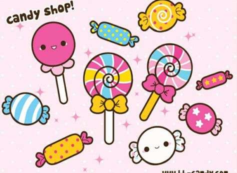 Candies Kawaii Crush, Candy Drawing, Chibi Food, Stickers Cool, Draw Illustration, Kawaii Chibi, Kawaii Doodles, Kawaii Animals, Kawaii Shop