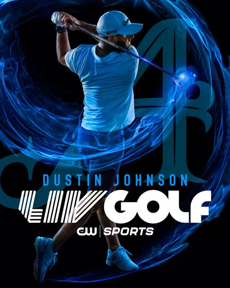 Golf Poster Design, Golf Portraits, Liv Golf, Sport Graphics, Camp Logo, Dustin Johnson, Golf Poster, Yearbook Ideas, Golf Design