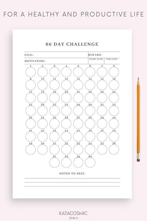 monthly habit tracker template free printable Habit Tracker Template Free Printable, Habit Tracker Printable Monthly, Free Planner Pages, Habit Tracker Template, 60 Day Challenge, Monthly Habit Tracker, Free Printable Calendar Templates, Progress Tracker, Free Daily Planner