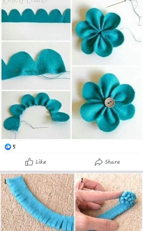 Felt Flowers Patterns, Diy Lace Ribbon Flowers, Felt Flowers Diy, Making Fabric Flowers, Felt Roses, Paper Craft Ideas, Fabric Flower Tutorial, Handmade Flowers Fabric, Cloth Flowers