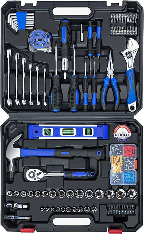 Toolbox Storage, Garage Construction, Socket Wrench Set, Hand Tool Kit, Hand Tool Set, Tool Kits, Mechanic Tools, Garage Tools, Household Tools