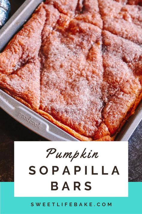 Pumpkin Sopapilla Cheesecake Bars, Pumpkin Churro Cheesecake Bars, Lemon Sopapilla Cheesecake, Mexican Fall Desserts, Pumpkin Sopapilla Cheesecake, Pumpkin Sopapilla, Sopapilla Bars, Pumpkin Puffs, Fall Bread