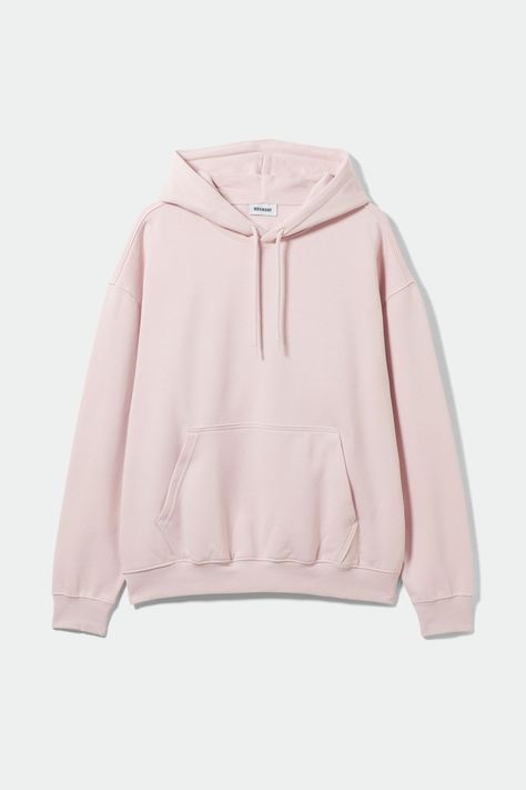 An oversized hoodie you won't want to take off, made from an ultra soft cotton  and recycled polyester fleece jersey. It has a slouchy look with dropped shoulders, a kangaroo pocket and a big roomy hood.Size M measures 140 cm in chest circumference, 74 cm in length and 61 cm in sleeve length. Pink Hoodie Outfit, Pastel Hoodie, Light Pink Hoodie, Hoodie Png, Shop Hoodies, French Terry Hoodie, Zara Sweater, Sweatshirts Online, Hoodie Outfit