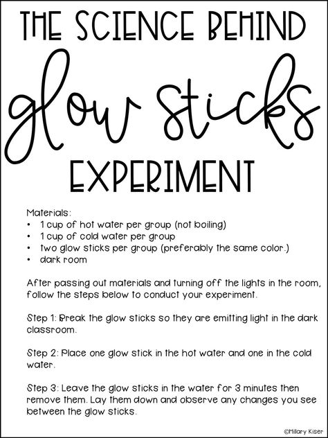 Glow Stick Stem Activity, Fun Things To Do With Glow Sticks, Glow Stick Science Fair Project, Diy Glow Sticks, Glow Stick Experiment, Glow Day Stem Activities, Glow Day Science Activities, Glow Stick Science Experiment, Glow Stick Science