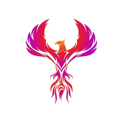 Logo Phoenix, Phoenix Vector, Phoenix Bird Tattoos, Phoenix Tattoo Design, Bird Tattoos, Phoenix Rising, Phoenix Bird, Logo Design Art, Phoenix Tattoo