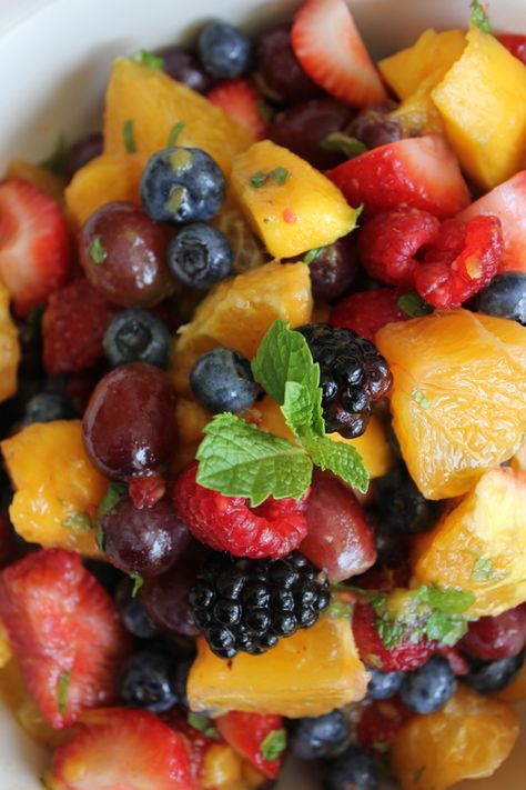 Fruit Salad With Mint, Easter Fruit Salad, True Fruit, Mom Brunch, Easter Fruit, Salad With Mint, Fresh Fruit Desserts, Meal Rotation, Melon Salad