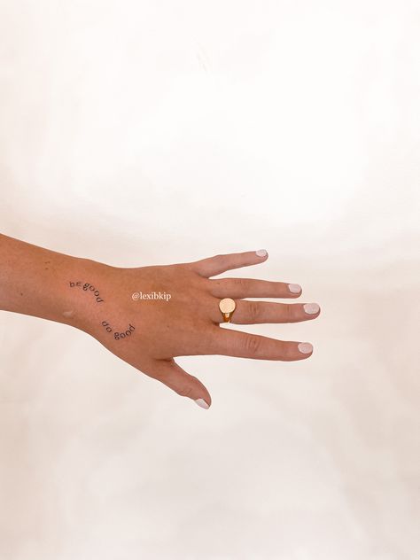 Fine Line Hand Tattoo Fine Line Tattoo Saying, Slow Down You're Doing Fine Tattoo, Fine Line Writing Tattoo, Slow Down Your Doing Fine Tattoo, Fine Tattoo, Be Good Do Good, Remembering Grandma, Tattoo Spots, Tattoos Infinity