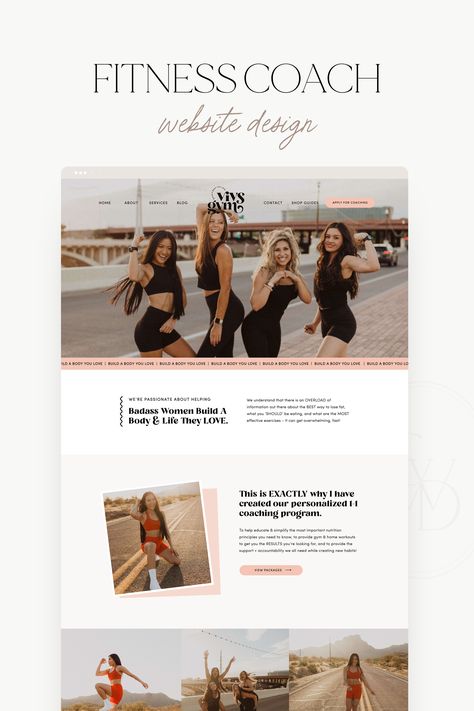 Showit Health & Fitness Coach Website Design | Coach Website Inspiration Nutrition Website Design, Coaching Website Design, Health Coach Website, Coach Website Design, Colorful Website Design, Simple Website Design, Nutritionist Dietitian, Nutrition Website, Coaching Website