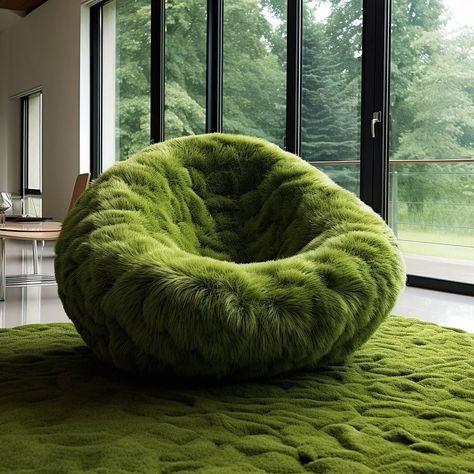 Grass Chair: Bringing the Outdoors Indoors in Style and Comfort Moss Couch, Grass Chair, Diy Moss, Colorful Apartment, Artistic Furniture, Cute Furniture, Deco Nature, Home Luxury, Couch Set