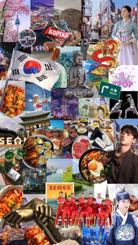 COREA DEL SUR 🇰🇷 Seoul Korea, Busan, Seoul, Vision Board, Collage, 10 Things