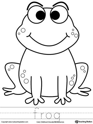 **FREE** Frog Coloring Page and Word Tracing Worksheet. Color the picture and trace the word frog for this preschool printable page. Frog Images, Frog Crafts For Preschoolers, Frog Patterns Printable, Frog Printable, Preschool Drawing Activities, Frog Worksheet, Word Art Drawings, Coloring Worksheets For Kindergarten, Kindergarten Drawing