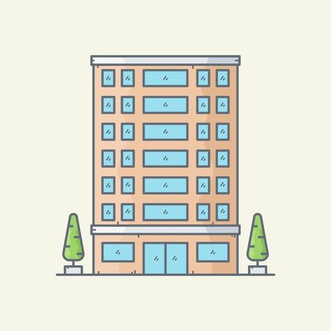 Office Building Illustration, Building Vector, Building Illustration, Office Building, Premium Vector, Graphic Resources, Vector Illustration, Building, Quick Saves