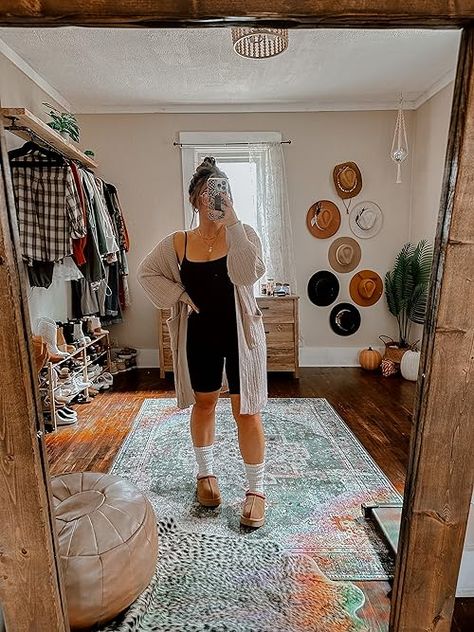 Lazy Fall Outfits, Outfit Inspo Comfy, Outfit Ideas Easy, Spring Outfits Boho, Comfy Fall Outfits, Outfit Everyday, Work From Home Outfit, Mom Outfit, Church Outfit